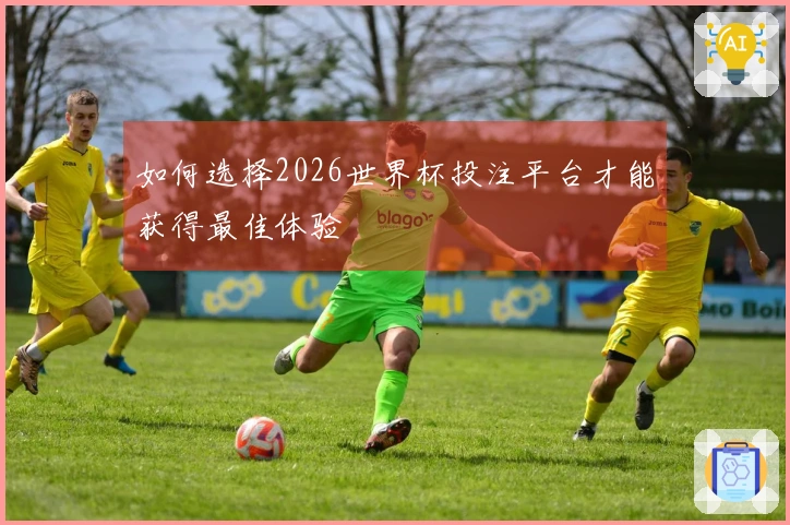 如何选择2026世界杯投注平台才能获得最佳体验